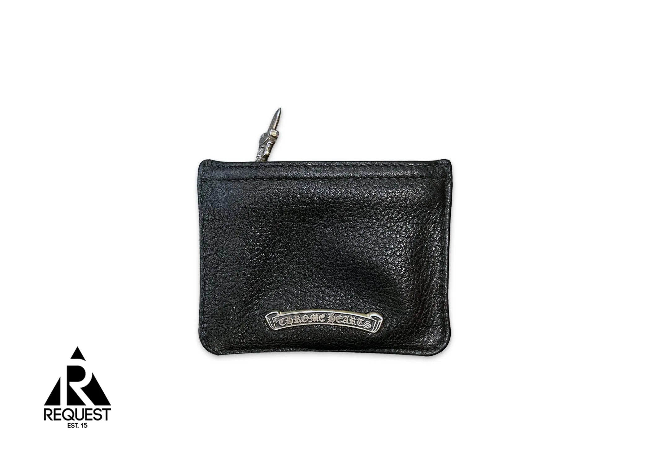 Scroll Leather Coin Pouch "Black"