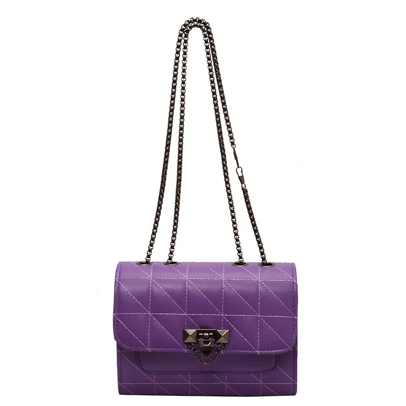 Shoulder Chain Lock Fashion Messenger Bags