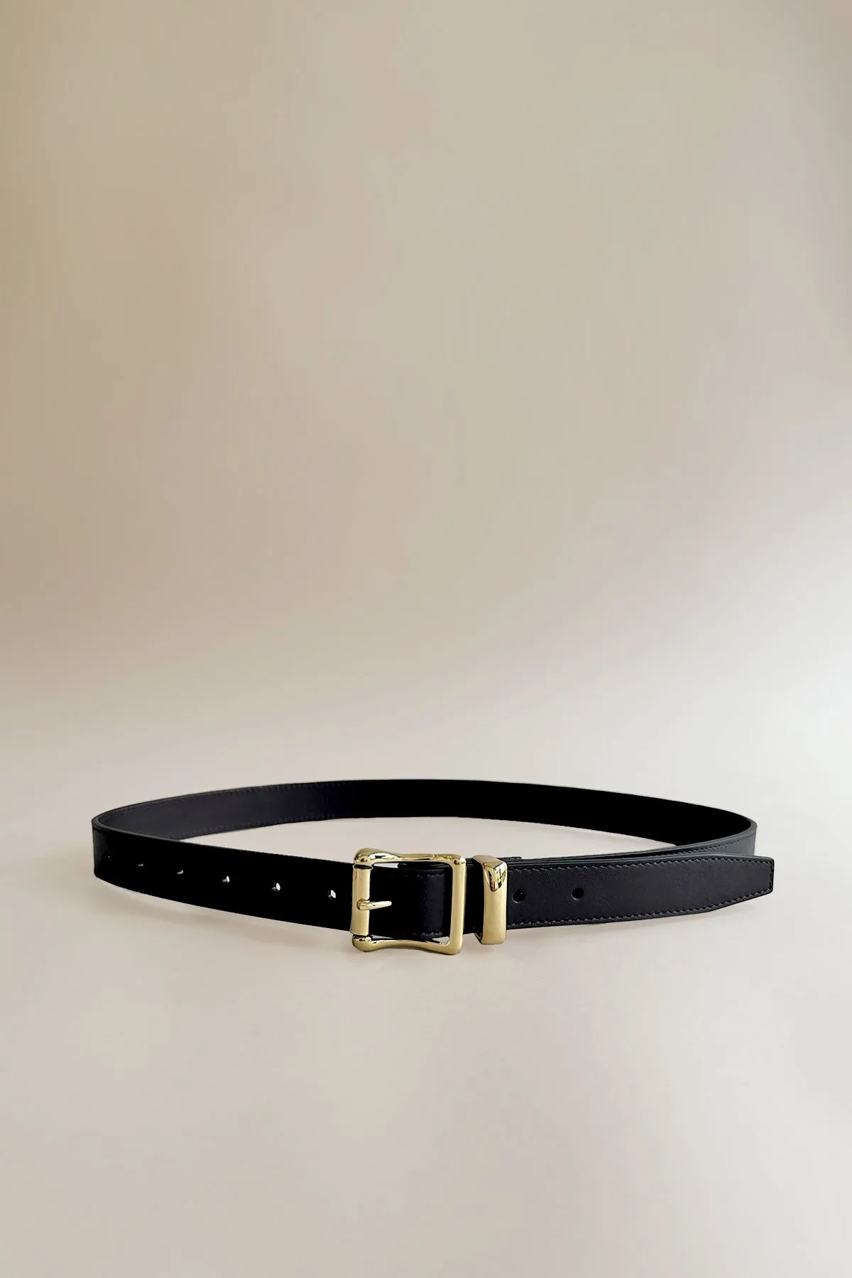 Signature Leather Belt Black