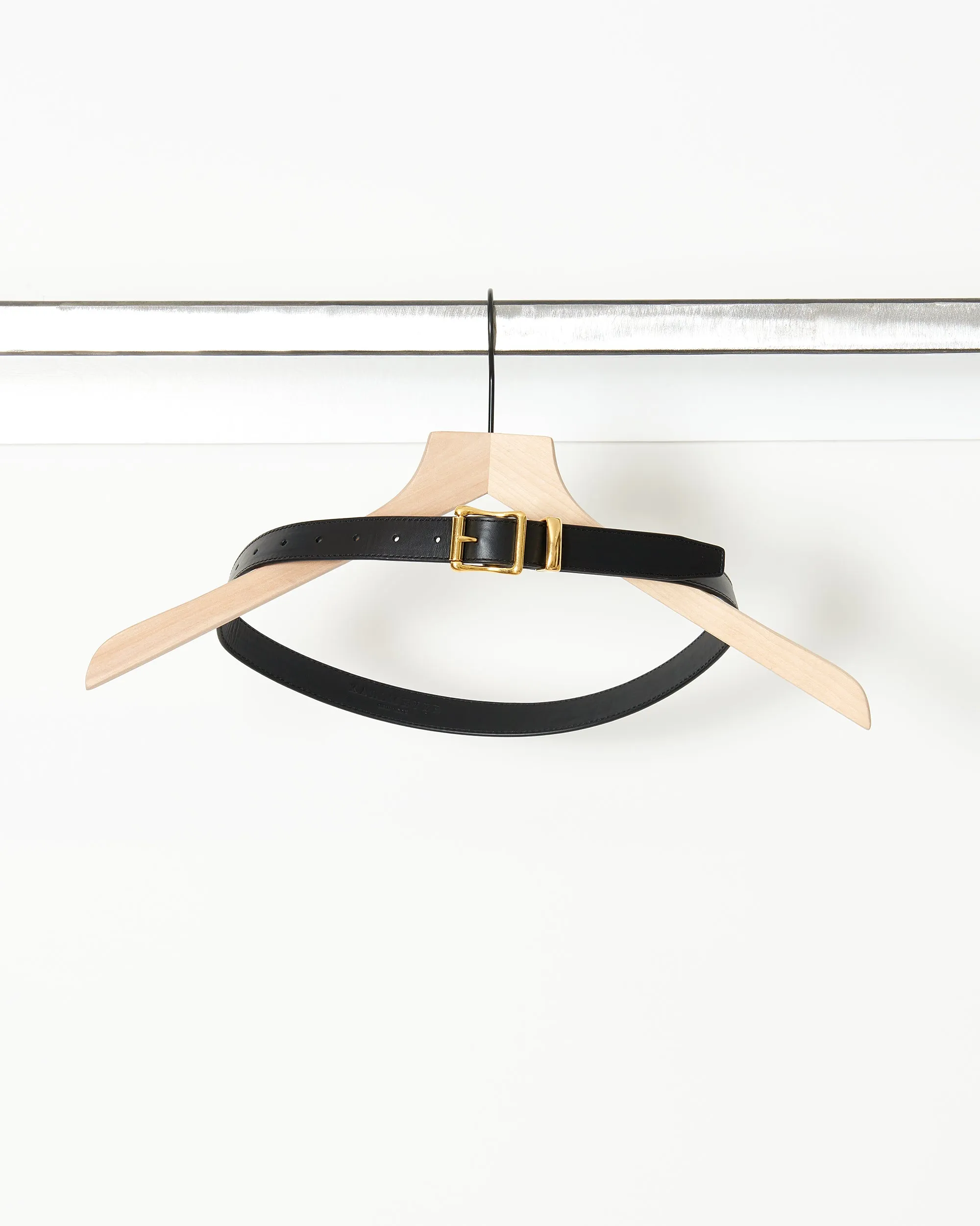 Signature Leather Belt Black
