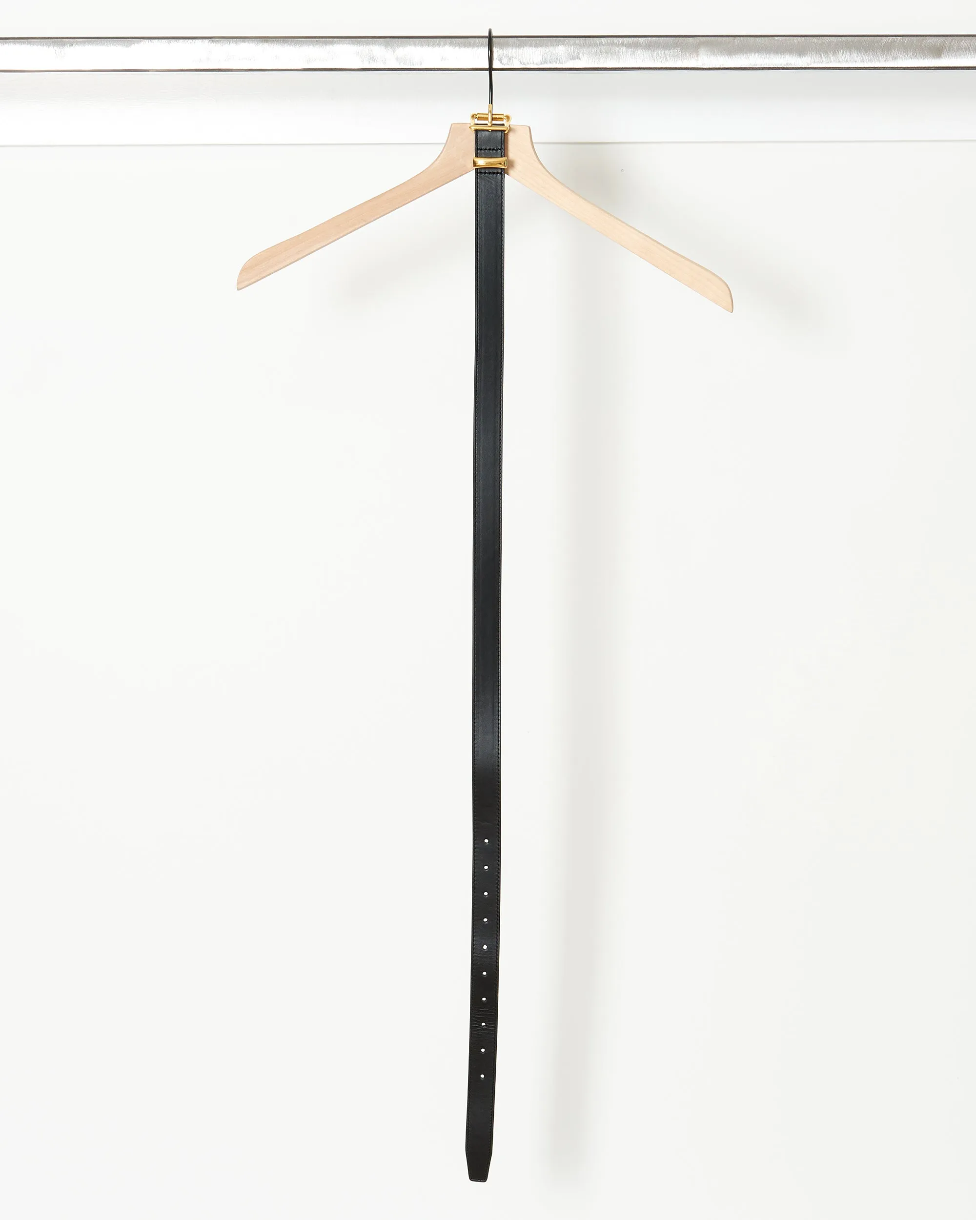 Signature Leather Belt Black