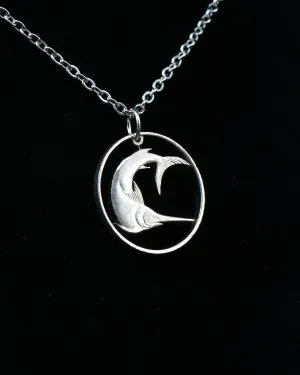 Singapore - Swordfish Cut Coin Pendant