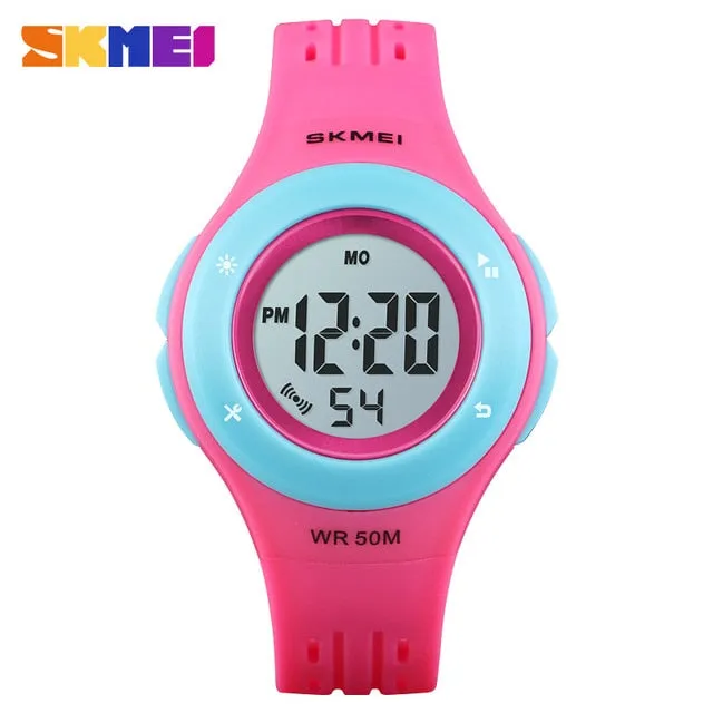 SKMEI Kids Watch LED Sport Style Children Watches Boy Girl Fashion Digital Watch 5Bar Waterproof Watch montre enfant 1455