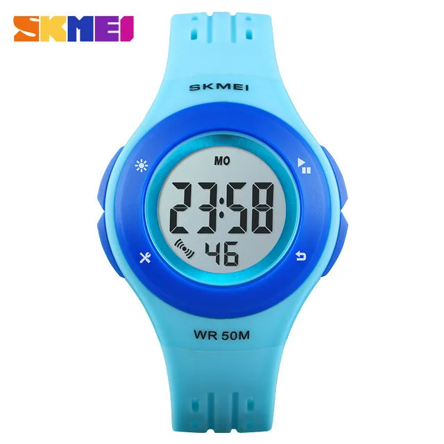 SKMEI Kids Watch LED Sport Style Children Watches Boy Girl Fashion Digital Watch 5Bar Waterproof Watch montre enfant 1455