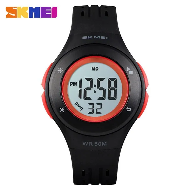 SKMEI Kids Watch LED Sport Style Children Watches Boy Girl Fashion Digital Watch 5Bar Waterproof Watch montre enfant 1455