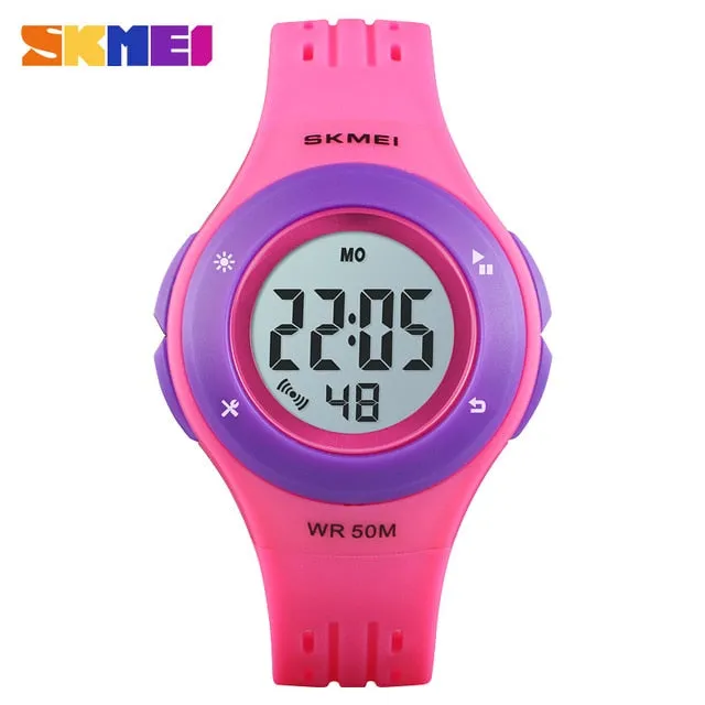 SKMEI Kids Watch LED Sport Style Children Watches Boy Girl Fashion Digital Watch 5Bar Waterproof Watch montre enfant 1455