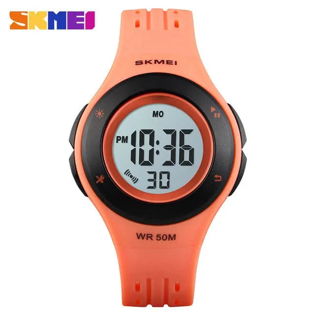 SKMEI Kids Watch LED Sport Style Children Watches Boy Girl Fashion Digital Watch 5Bar Waterproof Watch montre enfant 1455