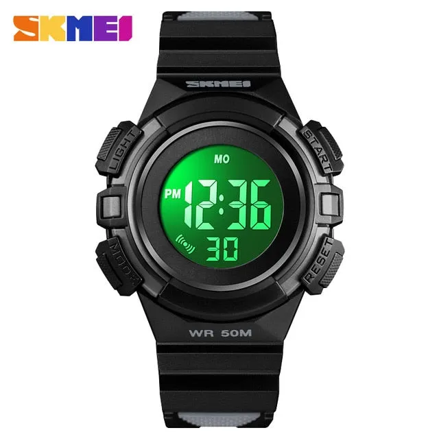 SKMEI Kids Watches Boys montre enfant Sport Watch Girls Alarm Waterproof Stopwatch LED Kids Digital Watch Children Watch 2019