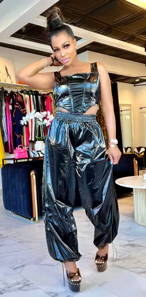 SLICK MOVES | VINYL BUSTIER