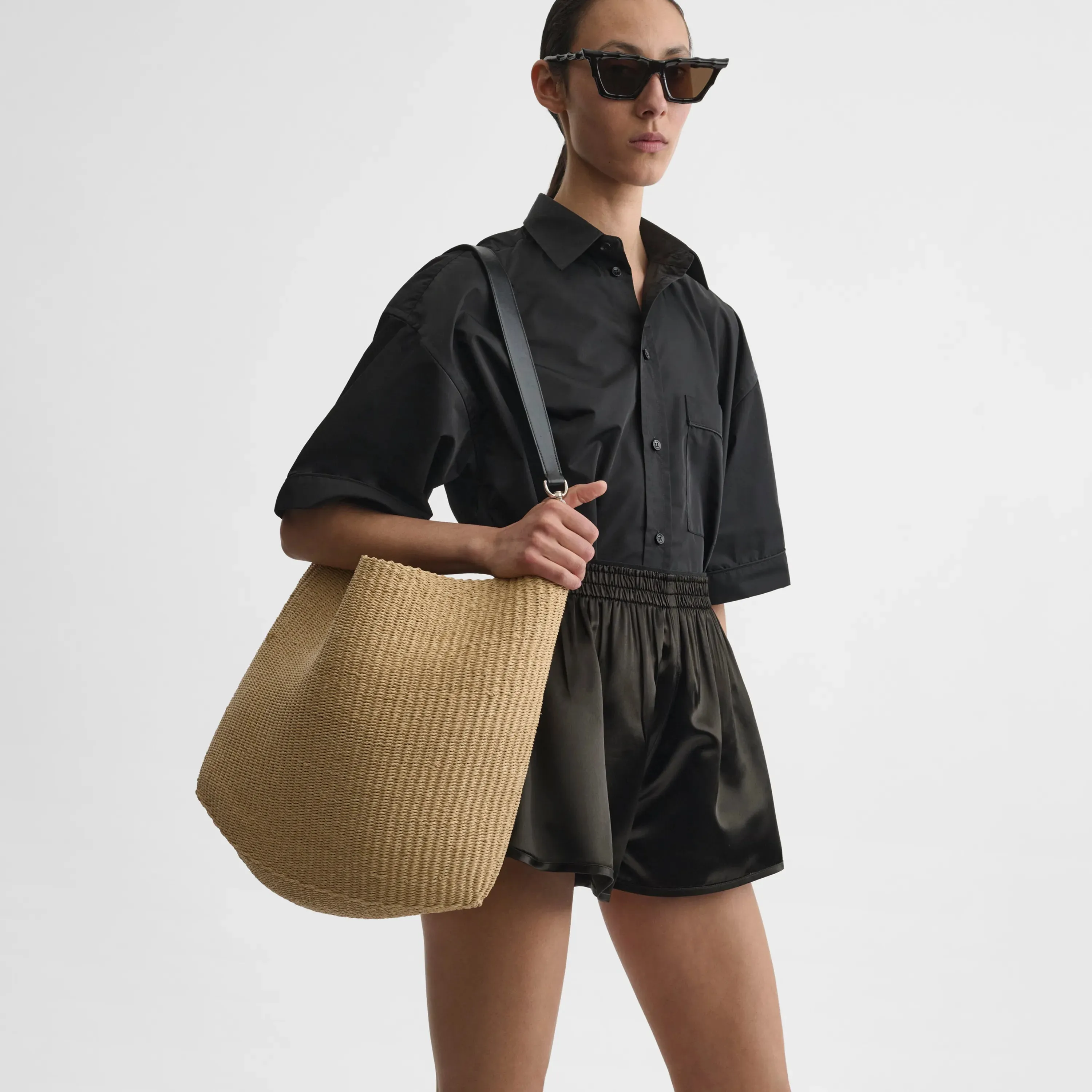 SLOPE SLING | natural woven viscose