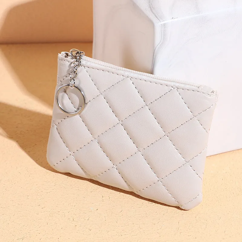 Slouchy Pretty Fashion Embroidered Rhombus Storage Coin Purses