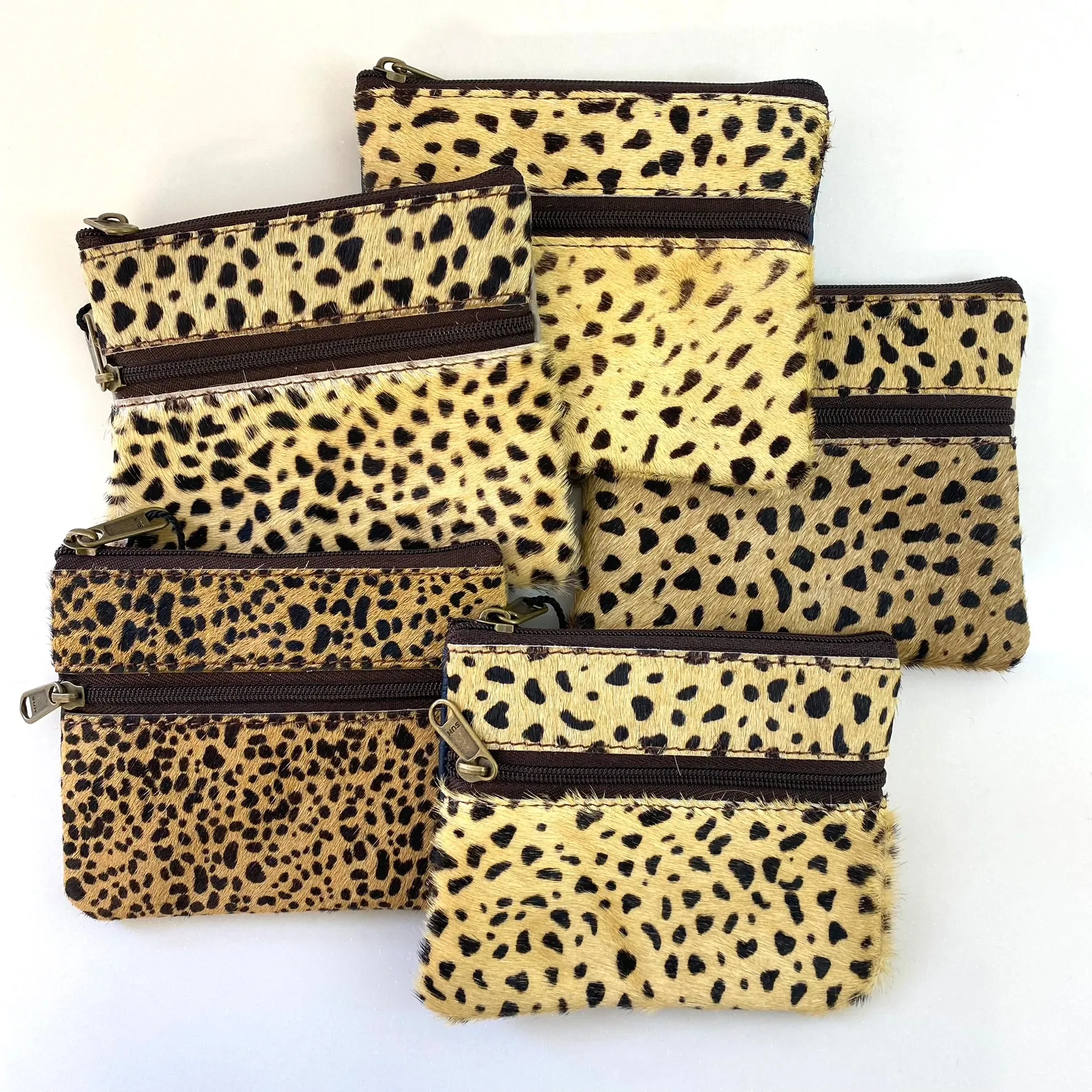 Soruka Ari Small Leather Zip Purse - Cheetah (assorted)