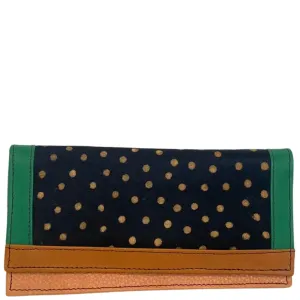 Soruka Island Leather Purse - Dot Orange