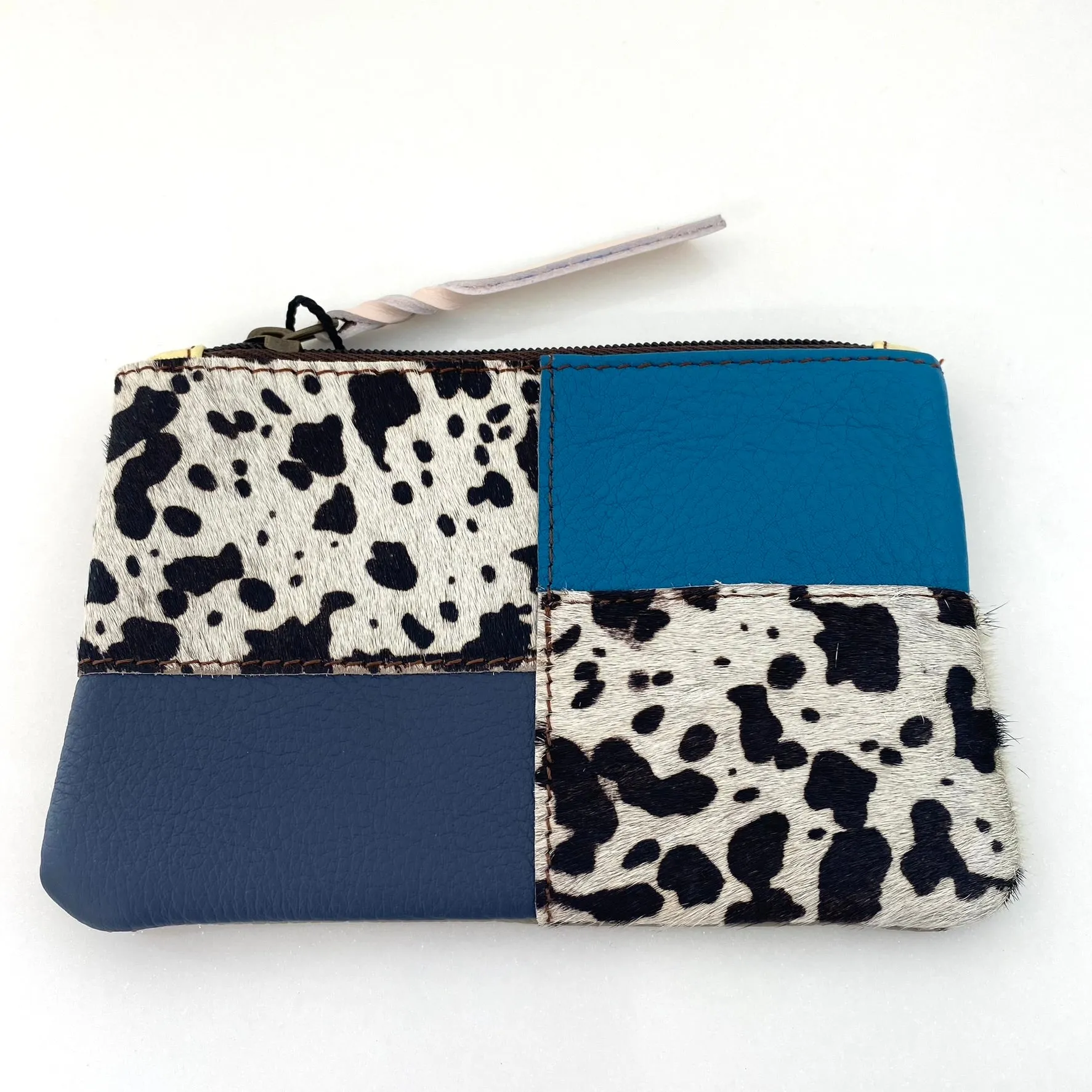 Soruka Zahra Leather Zip Purse - Cow Print Mix (assorted)