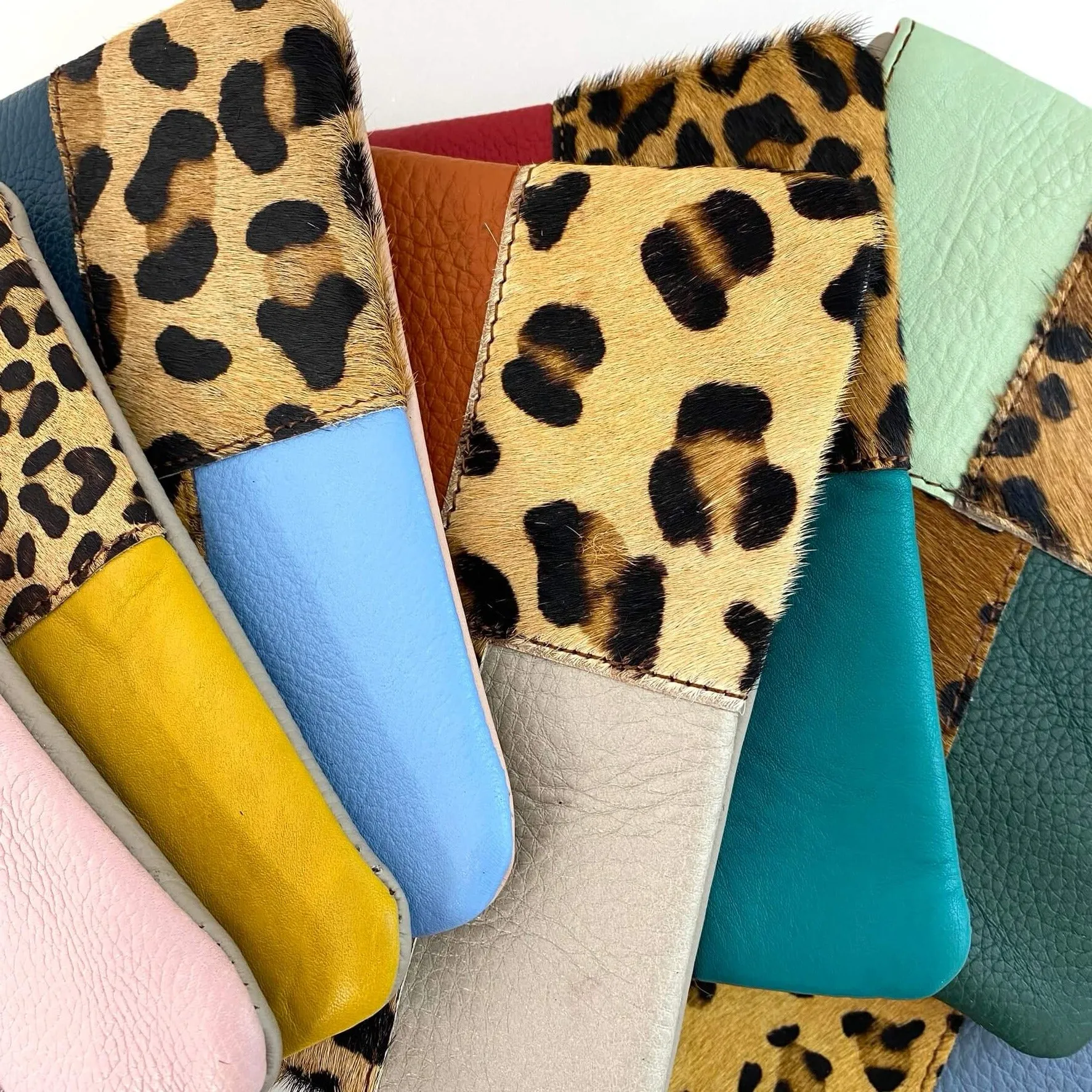 Soruka Zahra Leather Zip Purse - Leopard Print Mix (assorted)