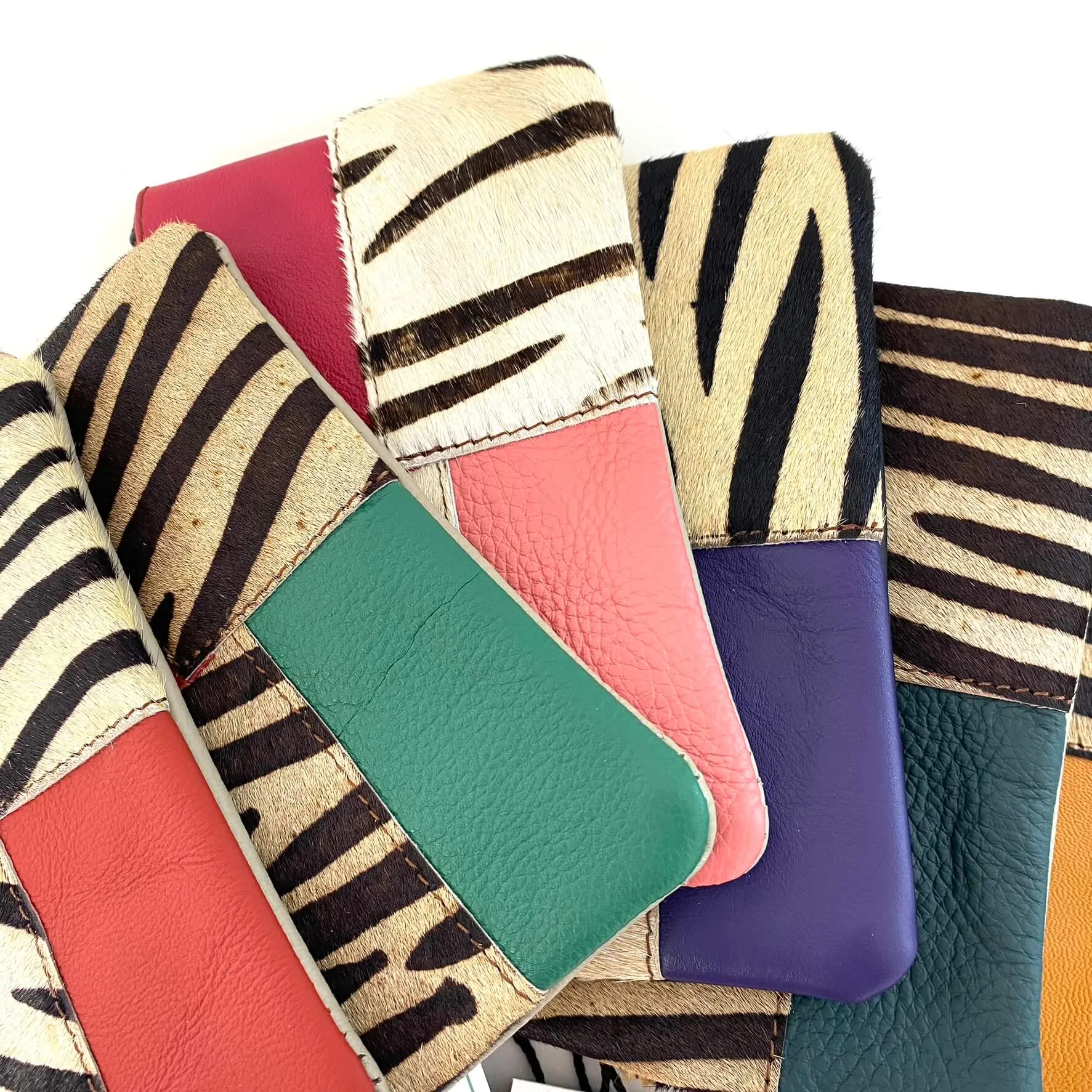 Soruka Zahra Leather Zip Purse - Zebra Print Mix (assorted)