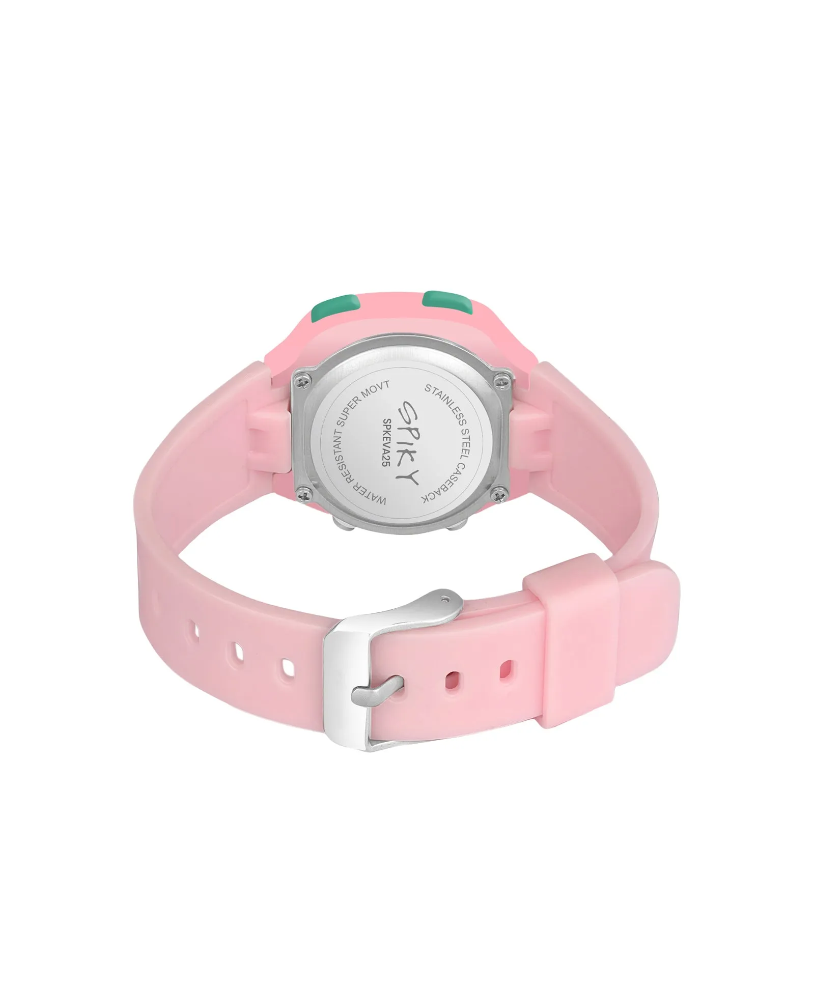 Spiky Eva15 Square Digital Watch for Kids - Purple