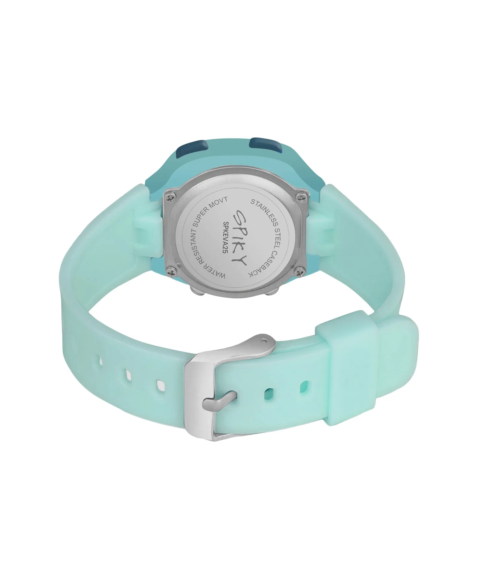 Spiky Eva15 Square Digital Watch for Kids - Purple