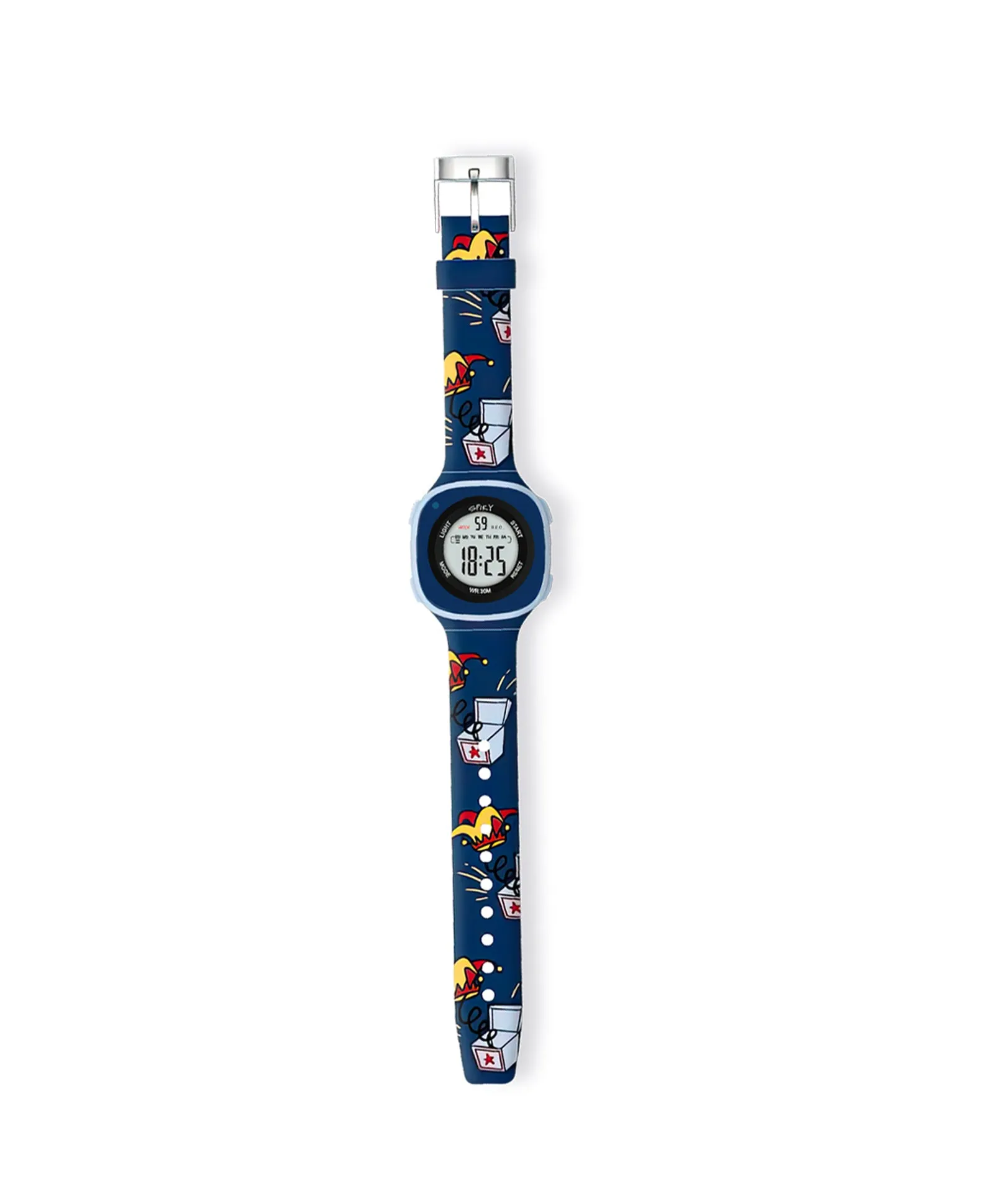 Spiky Eva15 Square Digital Watch for Kids - Purple