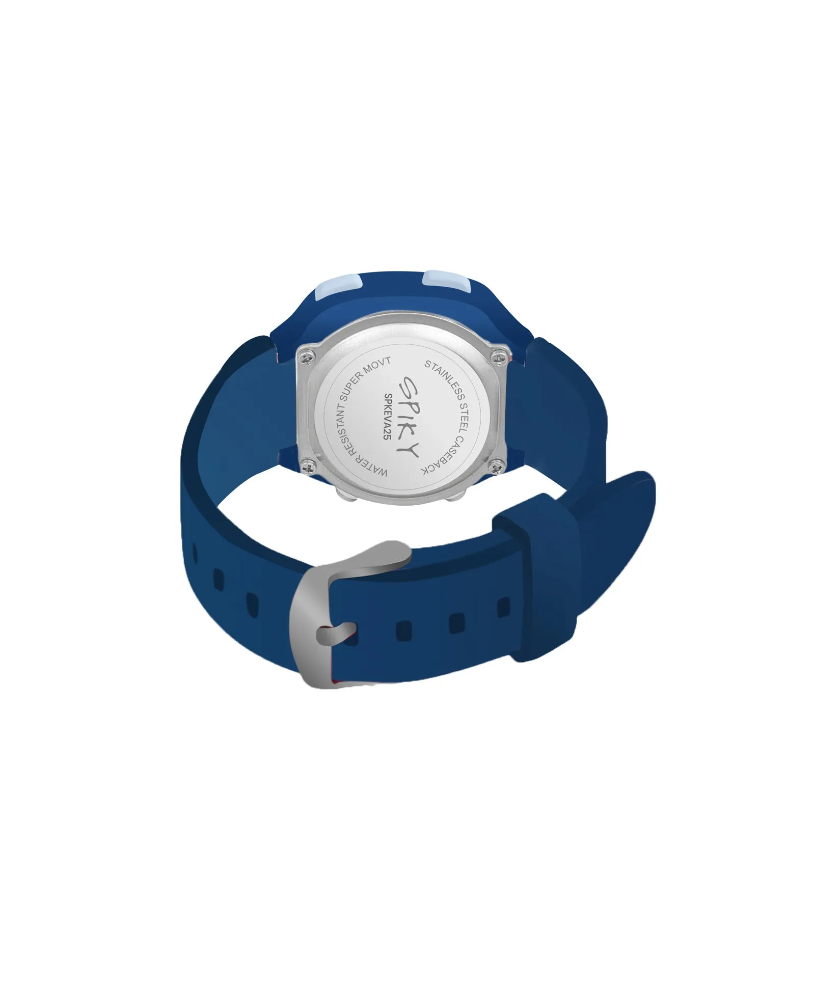 Spiky Eva15 Square Digital Watch for Kids - Purple