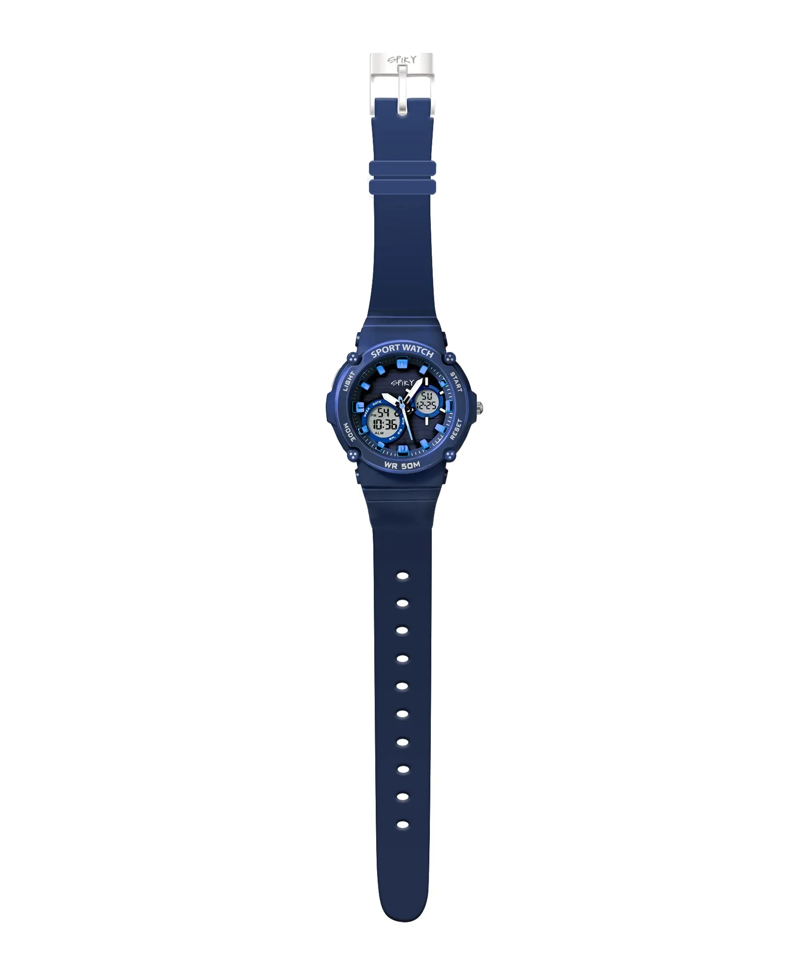 Spiky Eva29 Round Multifunctional Digital Sports Watch - Pink