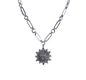 Sterling Plated Horse Coin