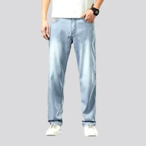 Striped-coin-pocket 90s jeans for men