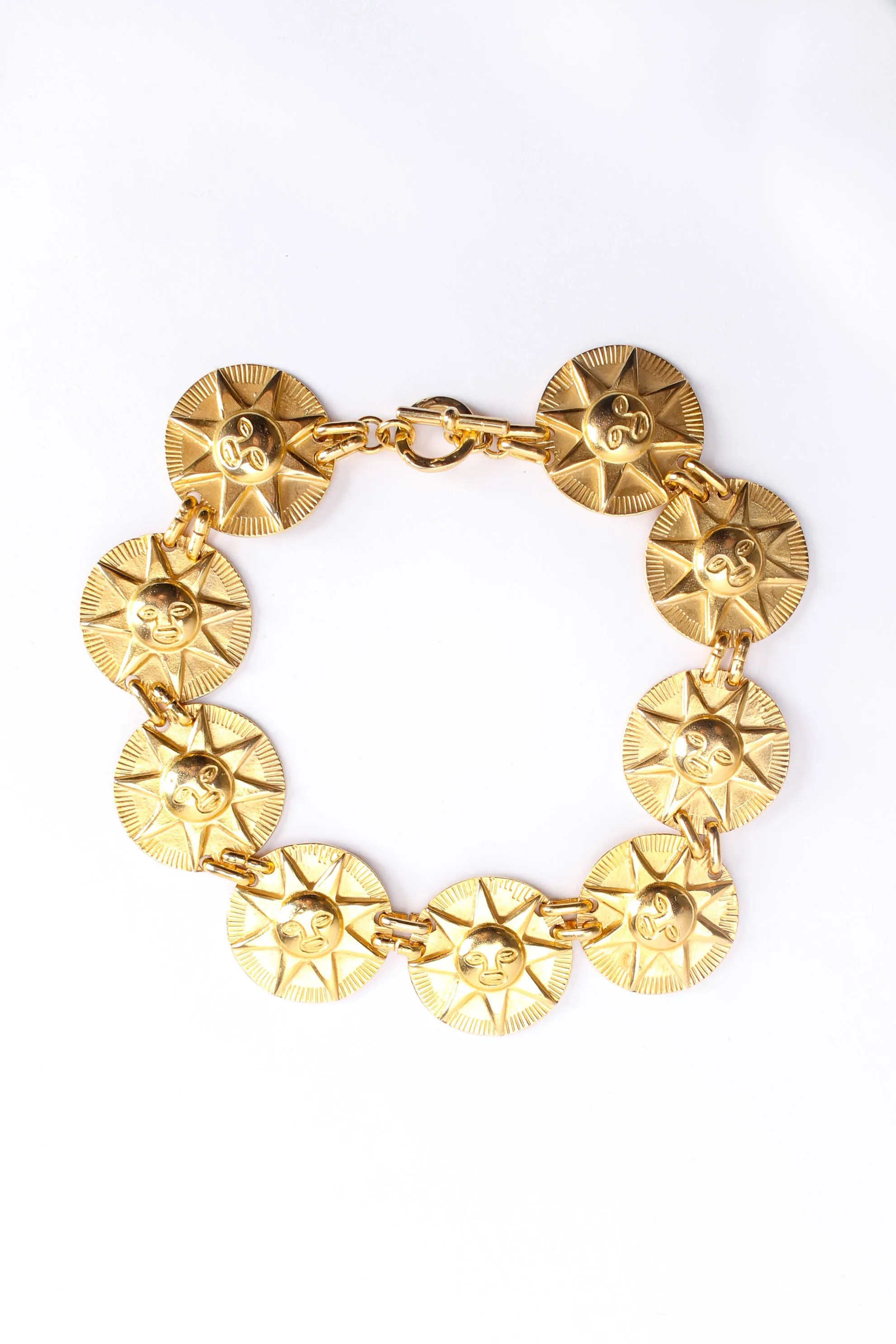 Sundial Faces Charm Necklace