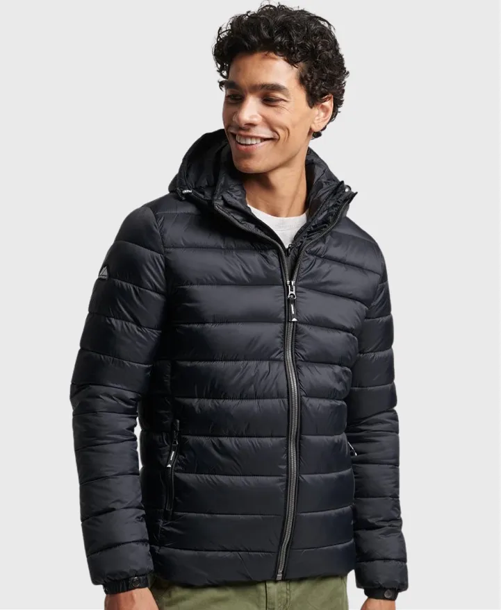 Superdry Classic Hooded Fuji Puffer Jacket Black