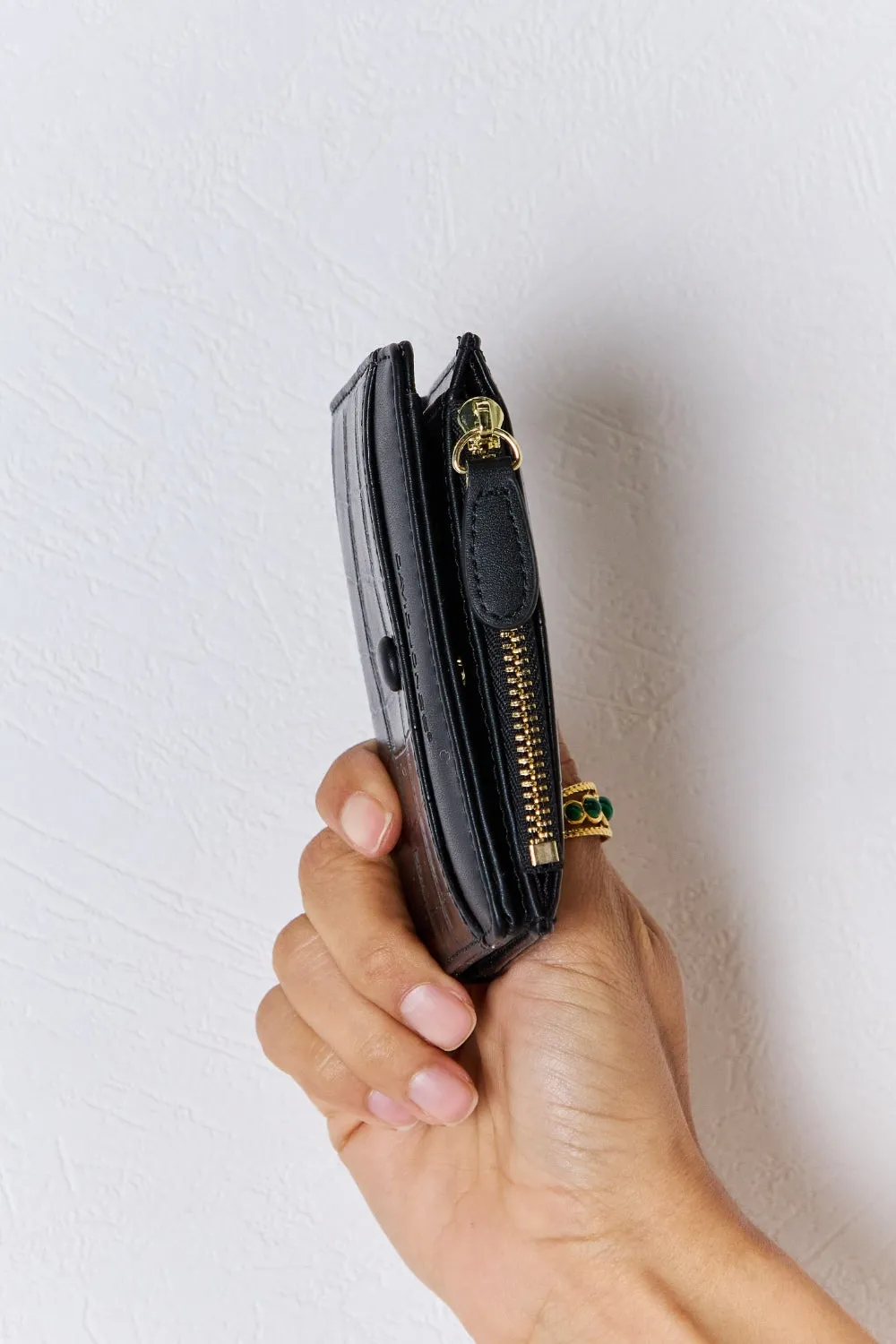 Textured Chic Mini Wallet