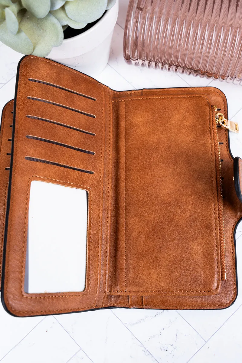 The Essentials Light Brown Faux Leather Wallet