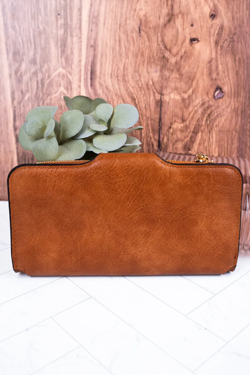The Essentials Light Brown Faux Leather Wallet