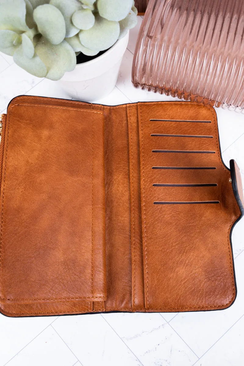 The Essentials Light Brown Faux Leather Wallet