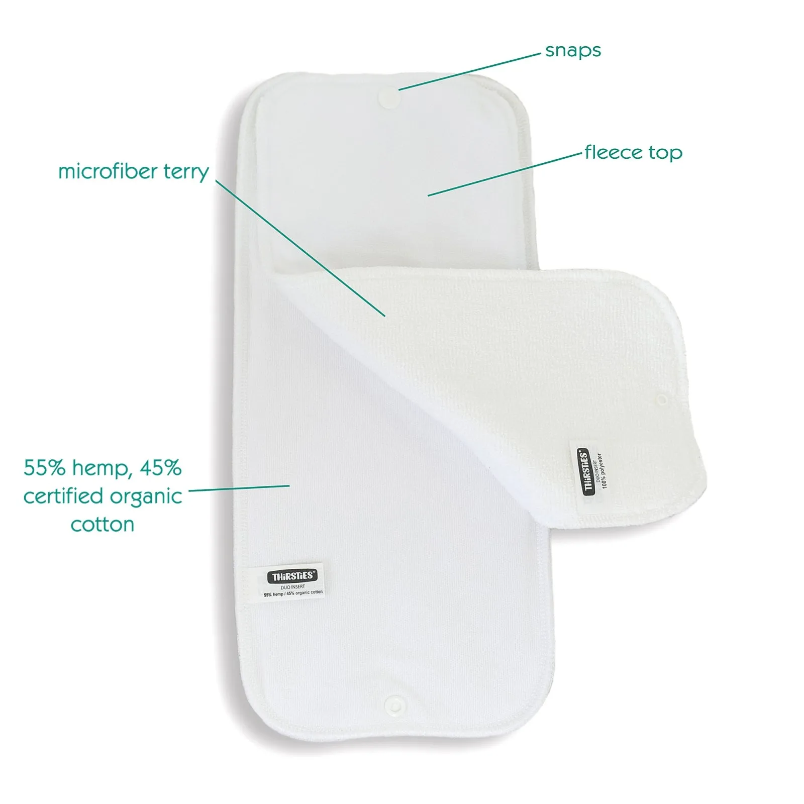 Thirsties Duo Inserts (Natural & Stay-Dry)