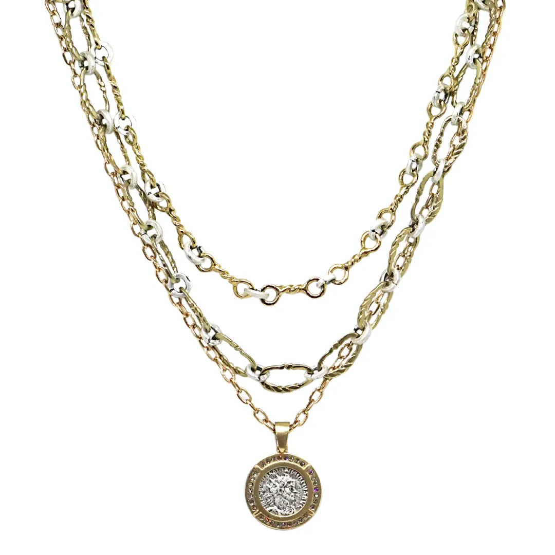 Three Tier Chain Maximianus Necklace