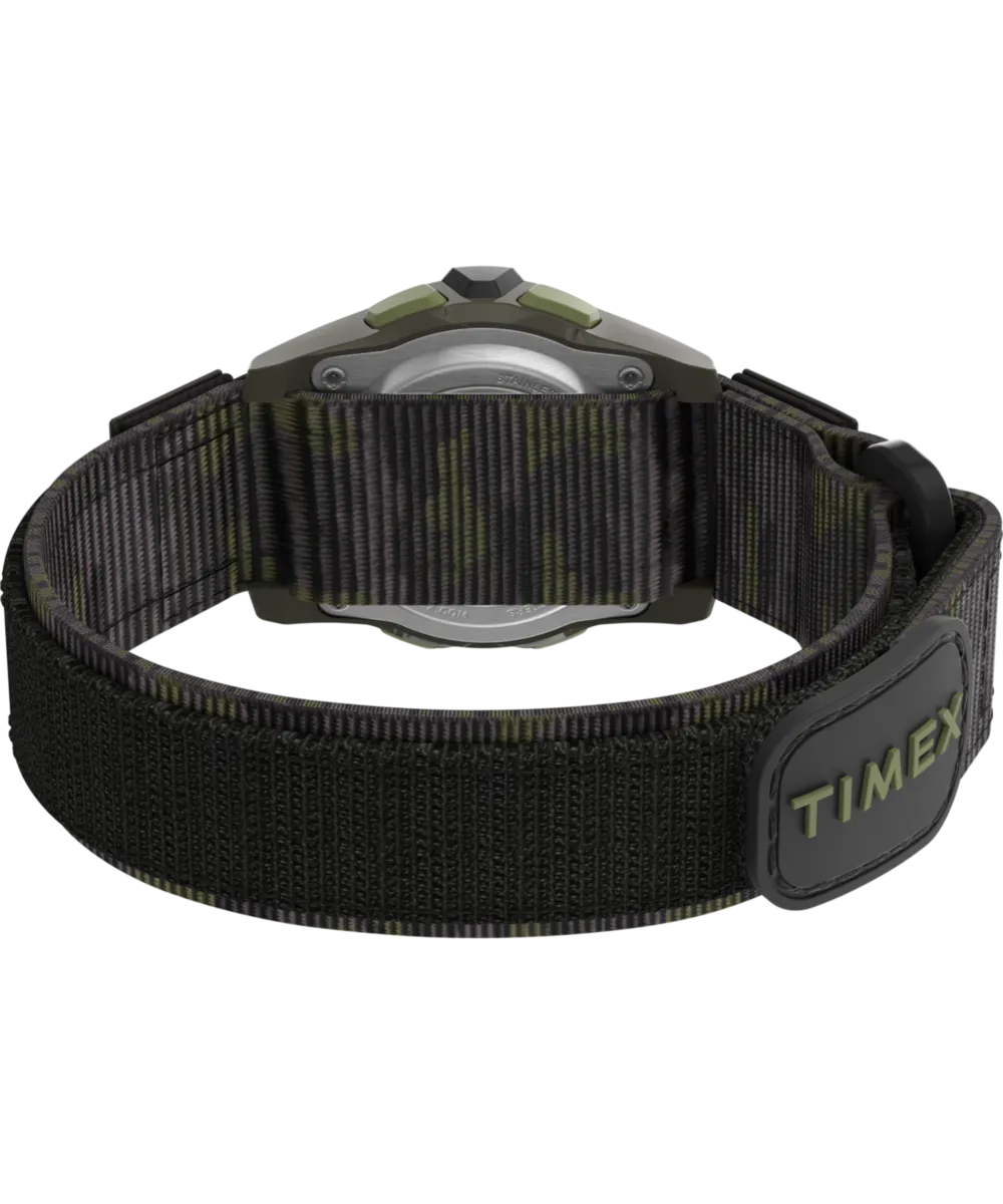 TIMEX TIME MACHINES® 35mm Green/Brown Camo Fast Wrap® Kids Digital Watch