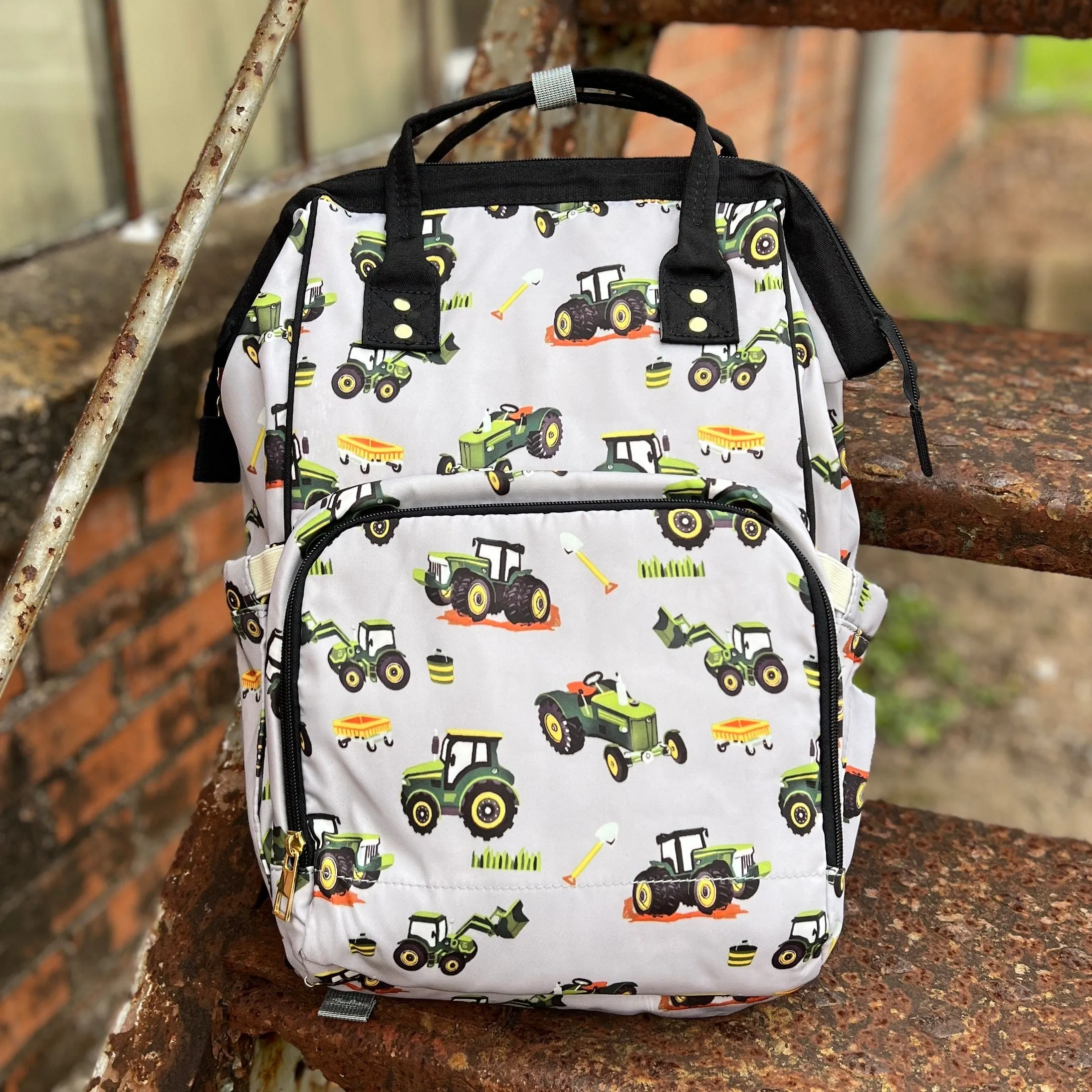 Tractor Diaper Bag Backpack