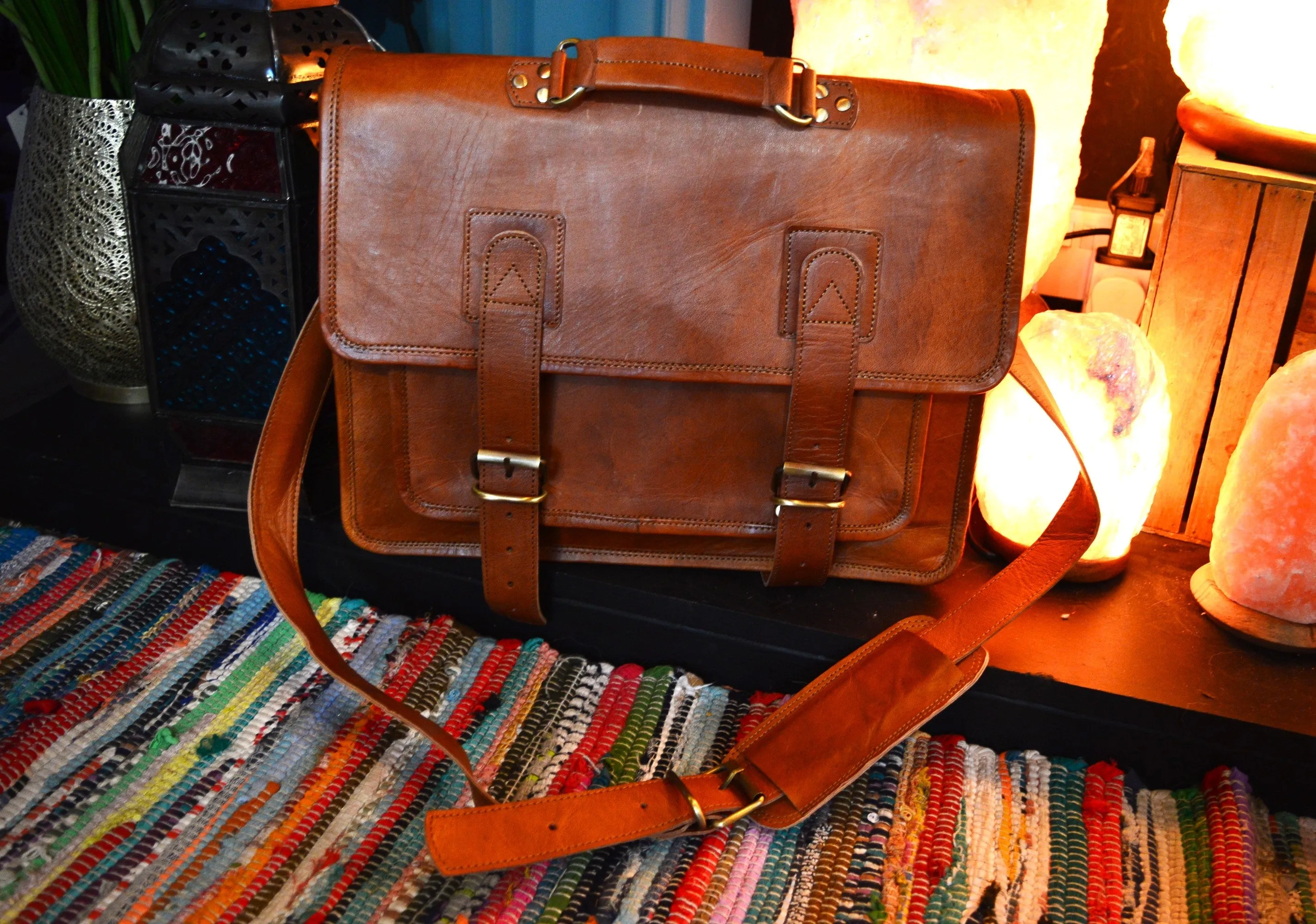 Traditional Handmade Leather Satchel bag