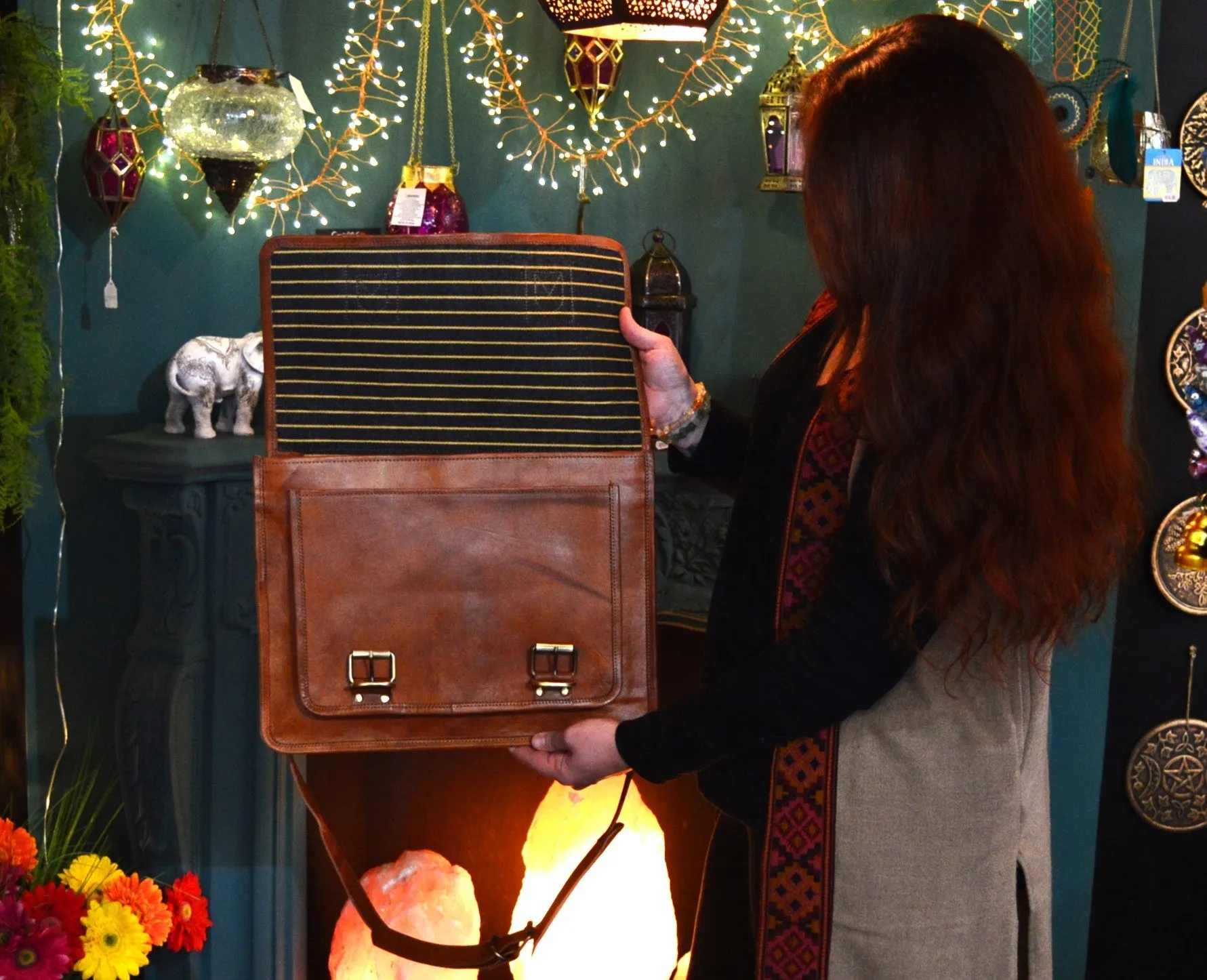 Traditional Handmade Leather Satchel bag
