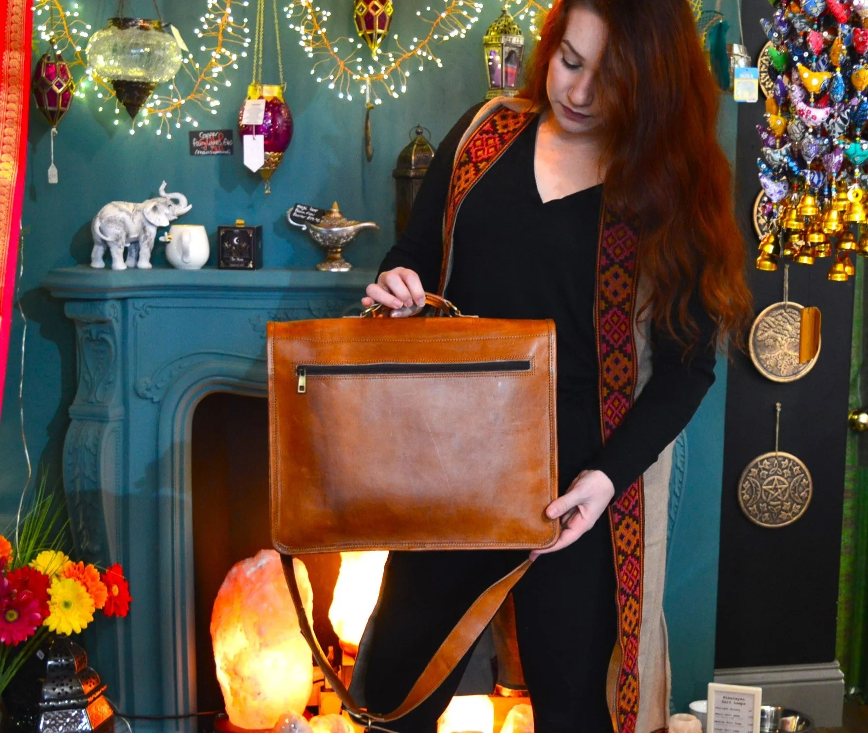 Traditional Handmade Leather Satchel bag