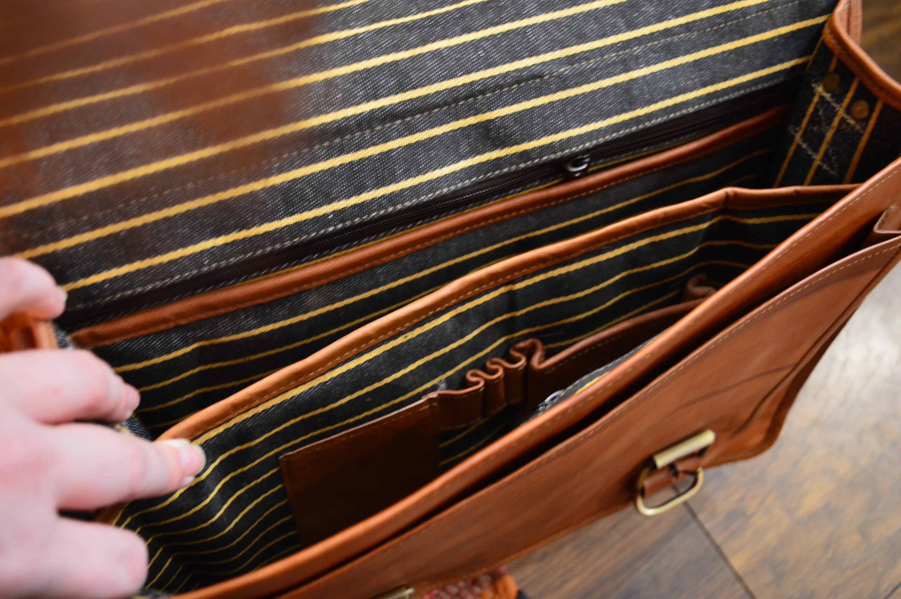 Traditional Handmade Leather Satchel bag