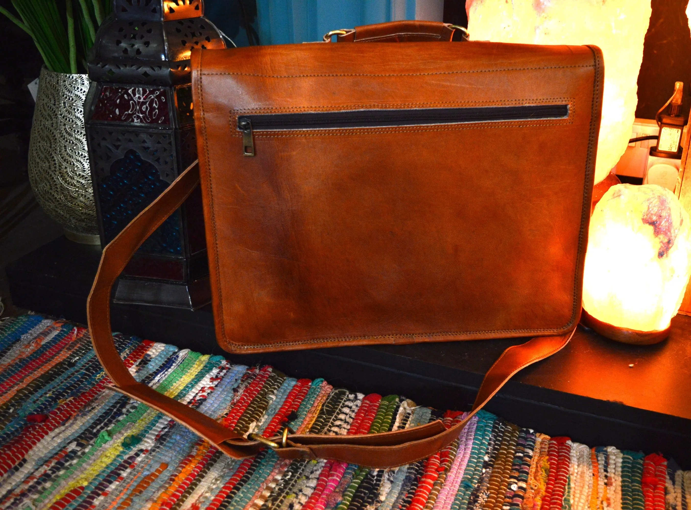Traditional Handmade Leather Satchel bag