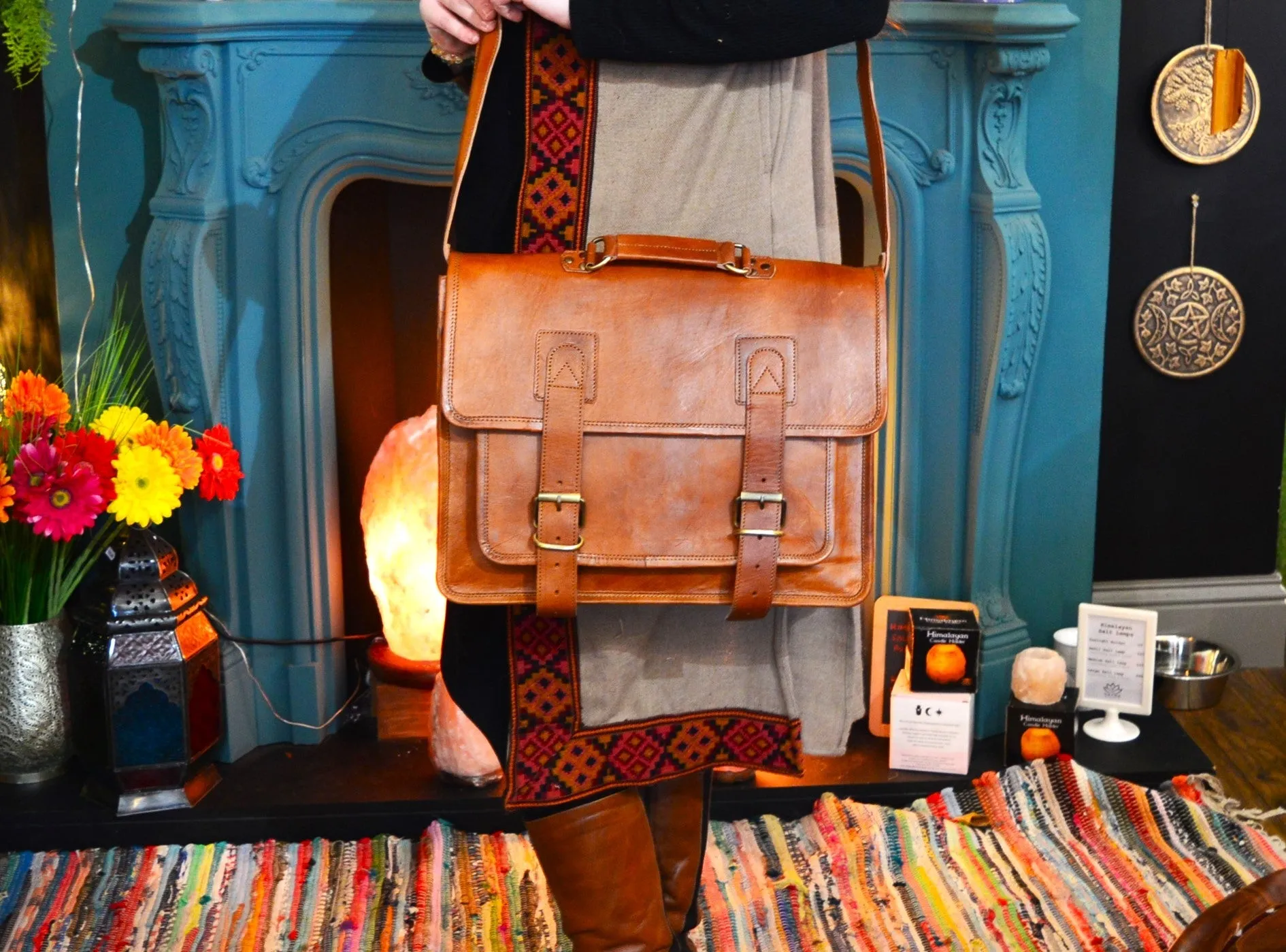 Traditional Handmade Leather Satchel bag