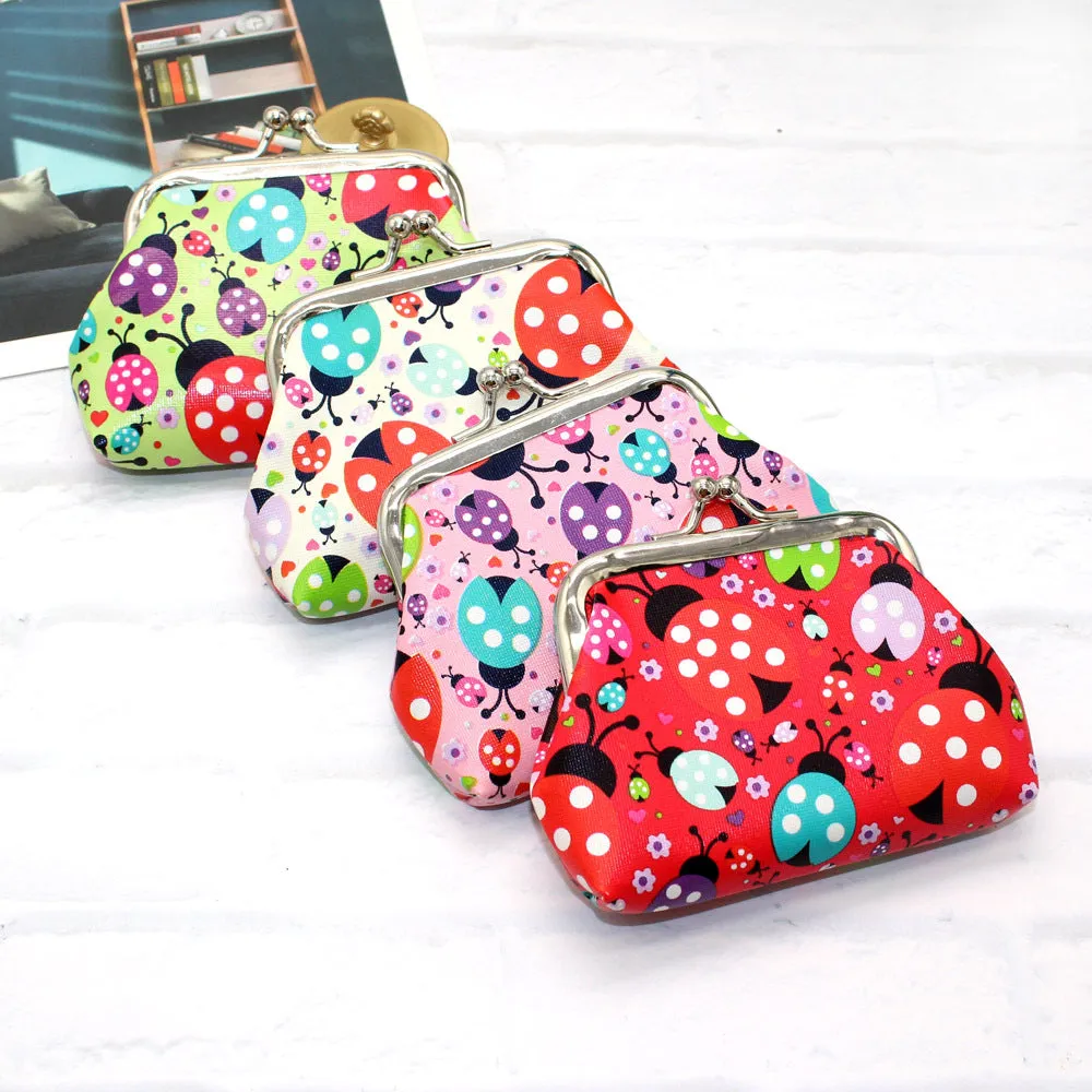 Trendy Ladybird Cartoon Cute Mini Gift Coin Purses