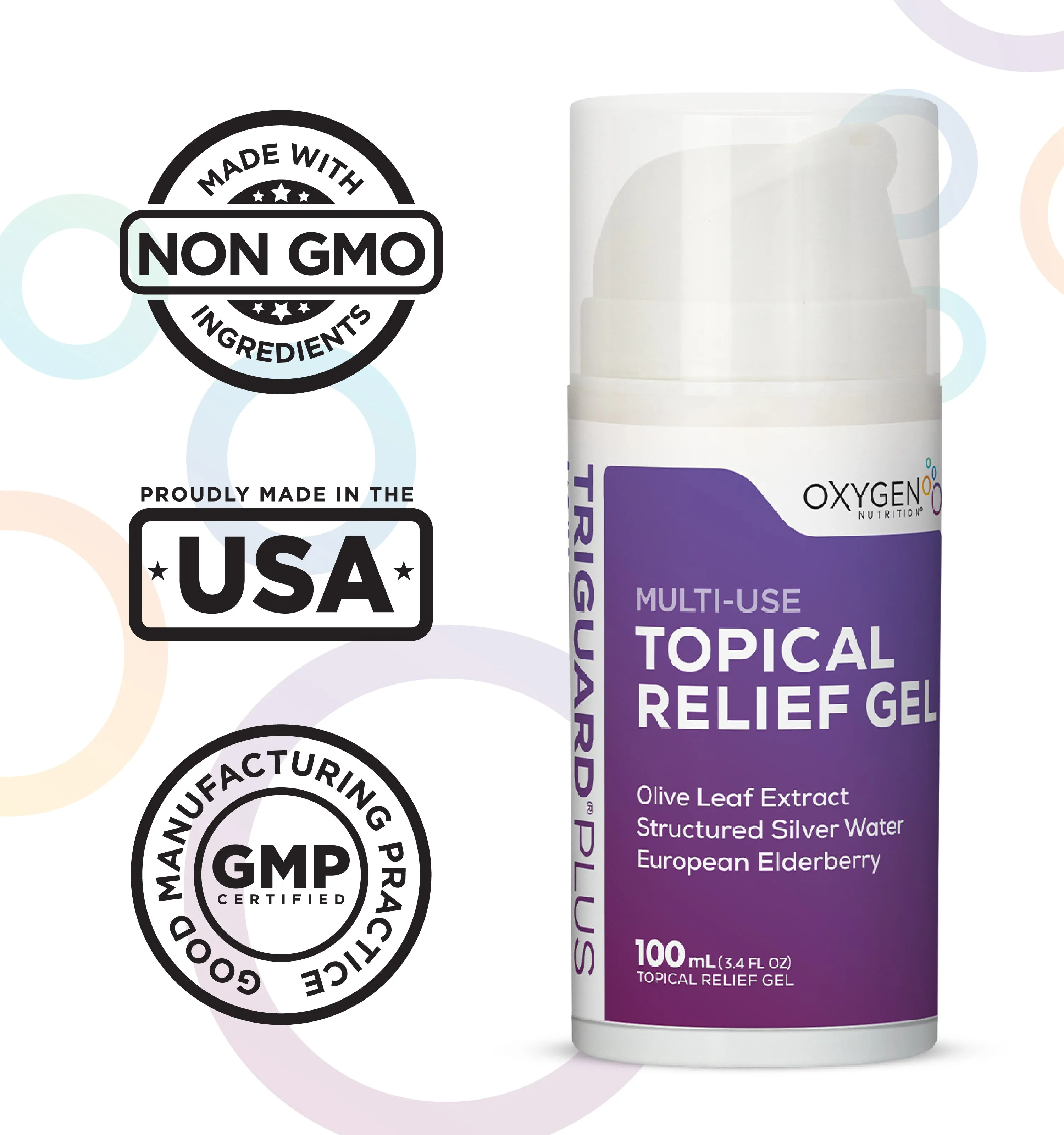 TriGuard Multi-Use Topical Relief Gel 100 mL (3.4oz)