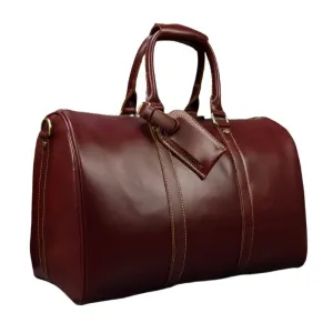 True Leather Weekender Duffle Bag Large Travel Men’s Luggage