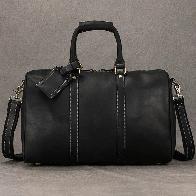 True Leather Weekender Duffle Bag Large Travel Men’s Luggage