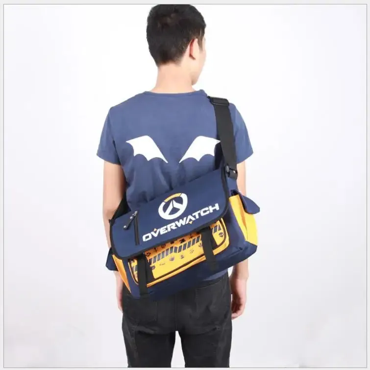 Unisex Japanese Anime Overwatch Cosplay Messenger Canvas School Bag