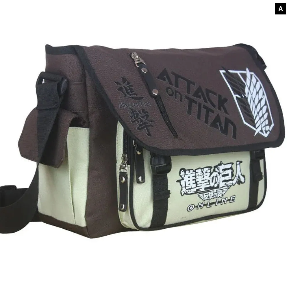 Unisex Japanese Anime Overwatch Cosplay Messenger Canvas School Bag