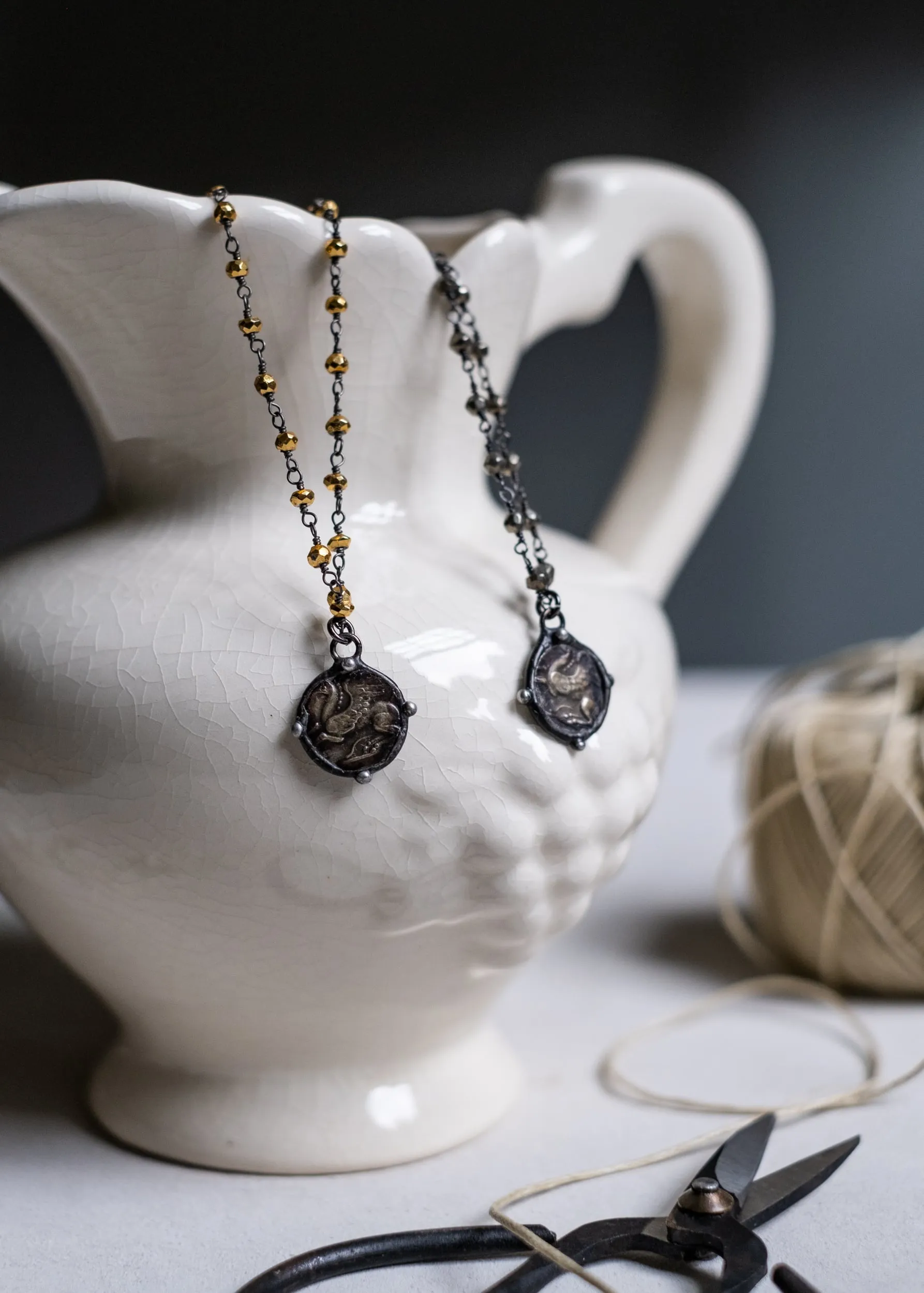 Urn of Pegasus Necklace